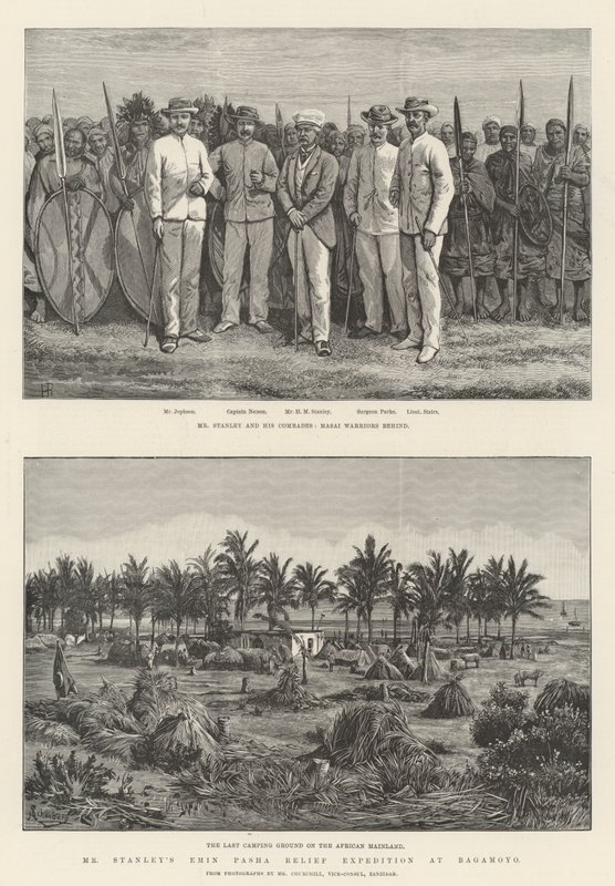 Expedição de Socorro do Sr. Stanley Emin Pasha em Bagamoyo de Johann Nepomuk Schonberg