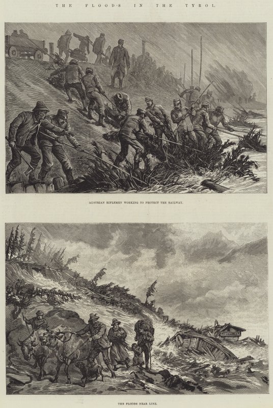 As inundações no Tirol de Johann Nepomuk Schonberg