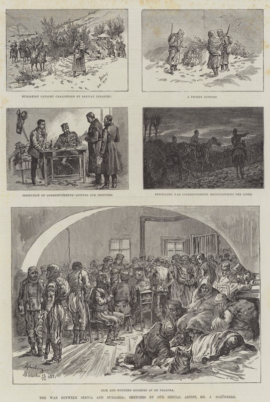 A guerra entre Servia e Bulgária de Johann Nepomuk Schonberg