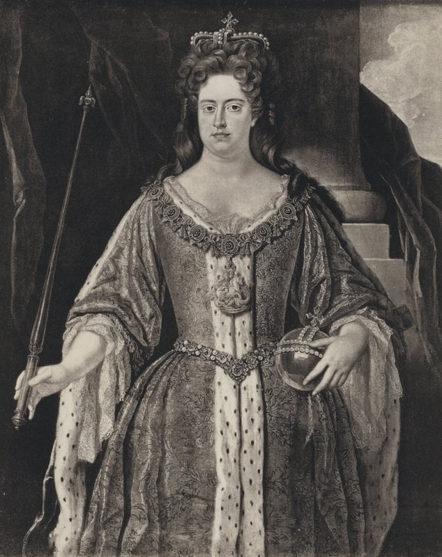 Rainha Ana (litho) de Johann (after) Closterman
