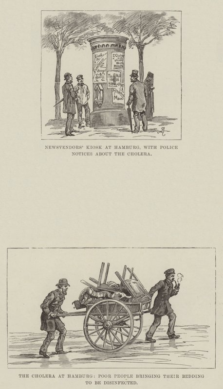 O cólera em Hamburgo de Johann Nepomuk Schonberg
