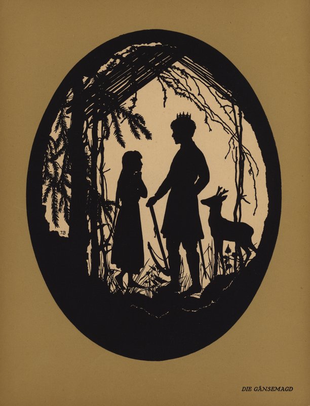 Die Gansemagd (litografia) de Johanna Beckmann