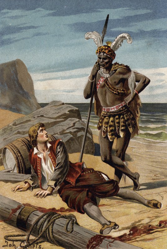 Ilustração para The Flying Dutchman, ou Der Fliegende Hollander (lito a cores) de Johannes (after) Gehrts