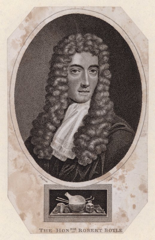 Robert Boyle, filósofo e químico natural anglo-irlandês (gravura) de Johannes (after) Kerseboom