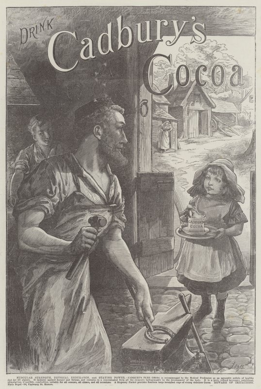 Anúncio, Cacau da Cadbury de John Bagnold Burgess