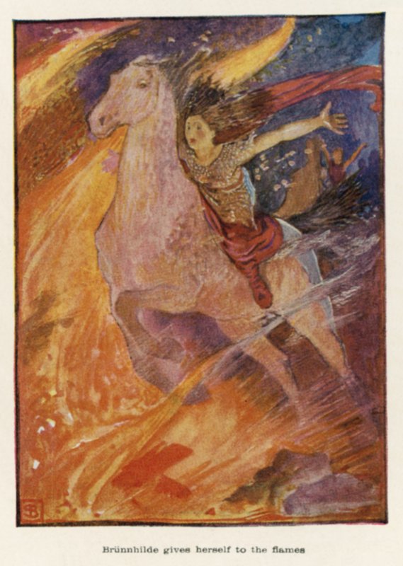 Brunnhilde se entrega às chamas de John Byam Liston Shaw