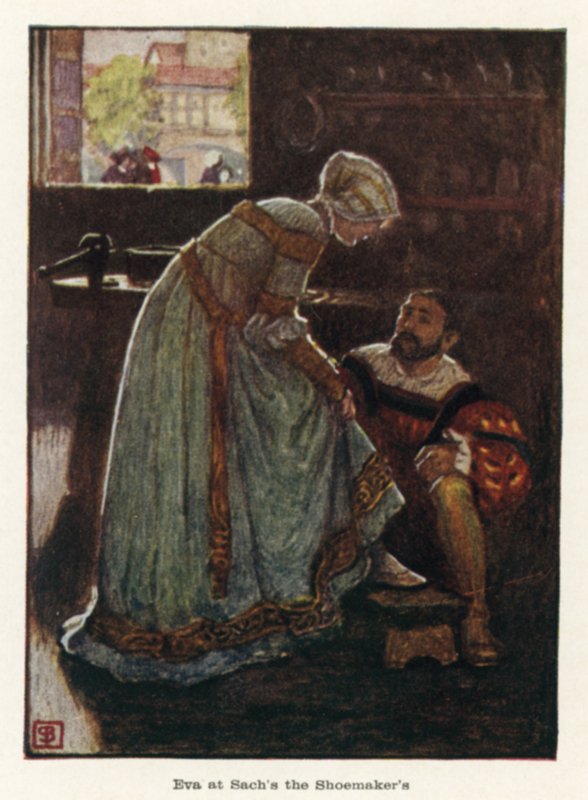 Eva em Sach é o sapateiro de John Byam Liston Shaw
