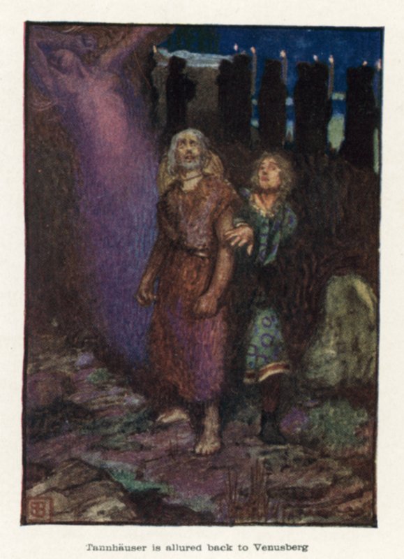 Tannhauser é seduzido de volta a Venusberg de John Byam Liston Shaw