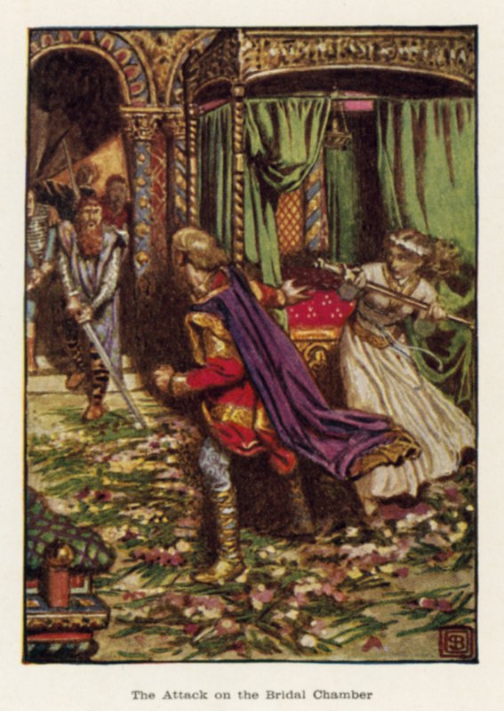 O ataque à câmara nupcial de John Byam Liston Shaw