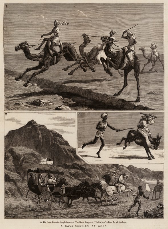 Uma reunião de corrida em Aden de John Charles Dollman