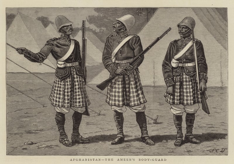 Afeganistão, o guarda-costas de Ameer de John Charles Dollman