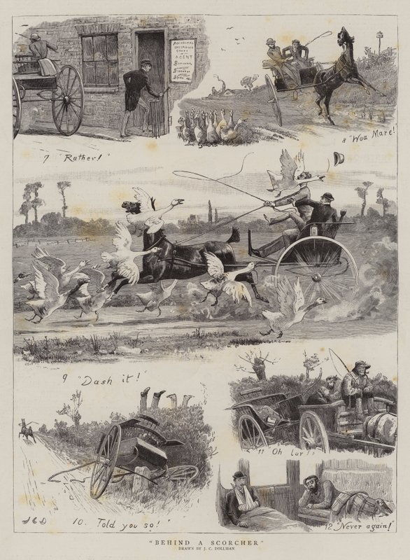 Atrás de uma Queimadora de John Charles Dollman