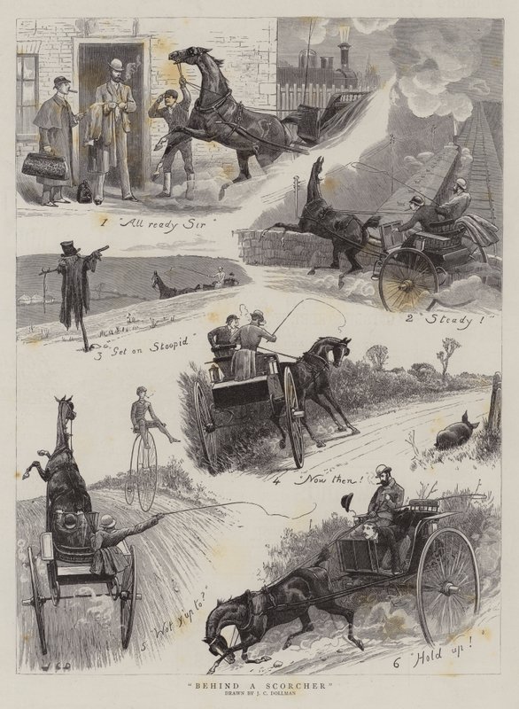 Atrás de uma Queimadora de John Charles Dollman