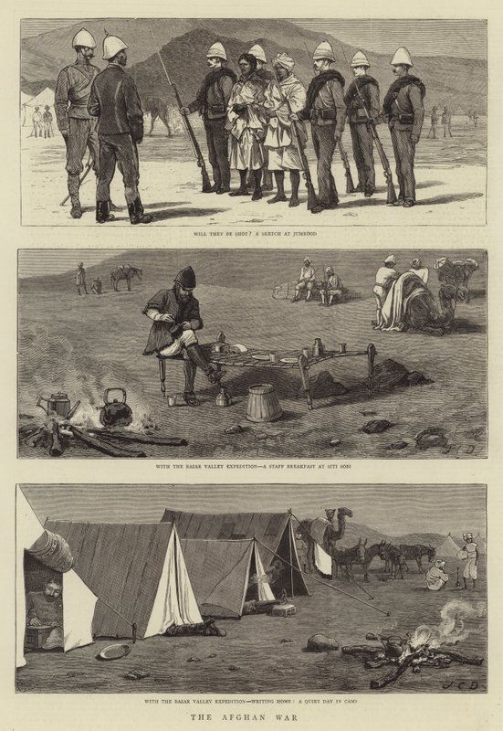 A guerra afegã de John Charles Dollman