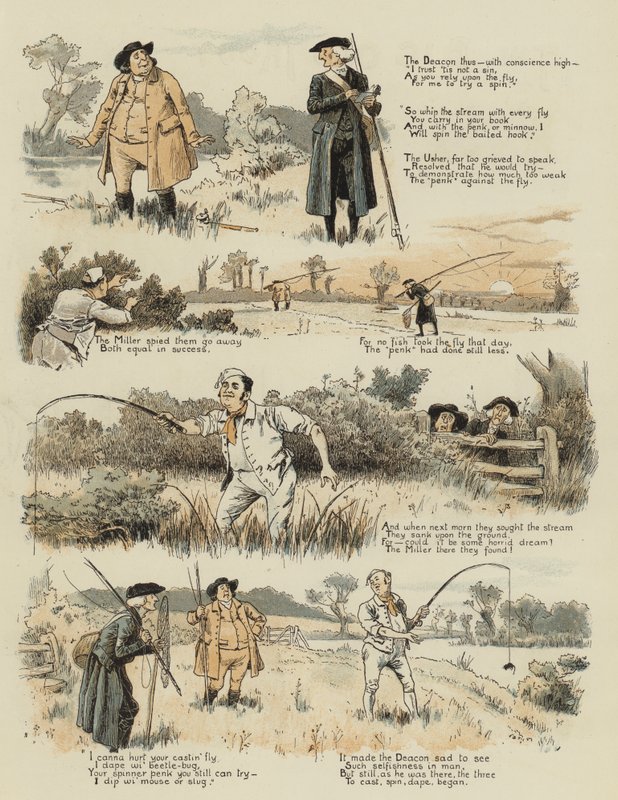 A grande e velha truta (cromolitho) de John Charles Dollman