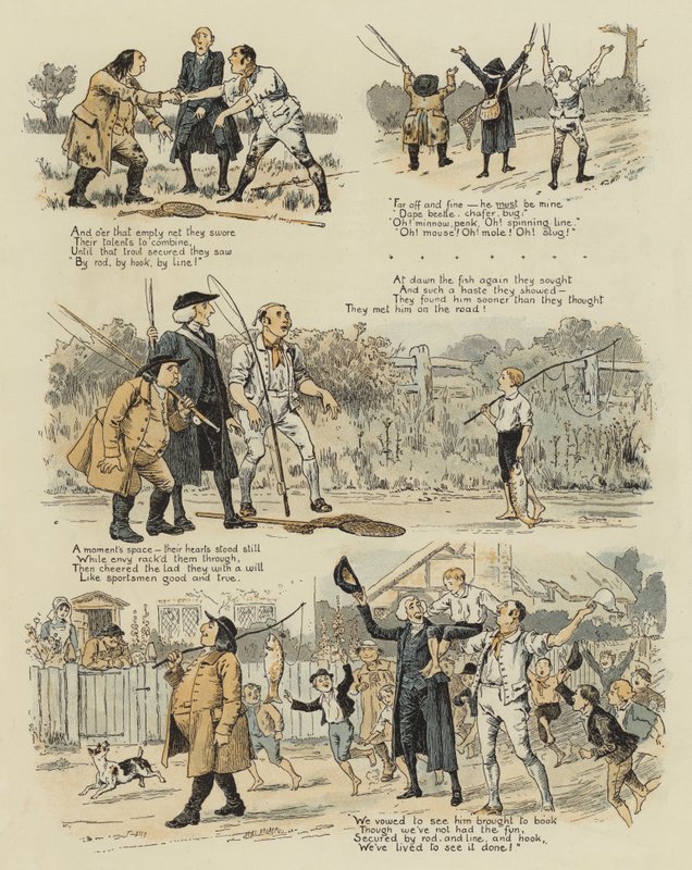 A grande e velha truta (cromolitho) de John Charles Dollman