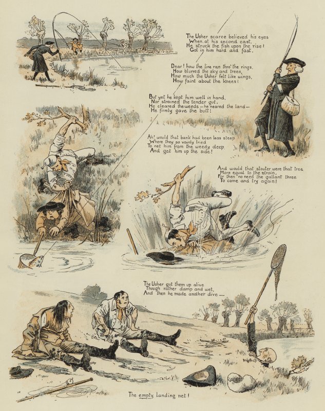 A grande e velha truta (cromolitho) de John Charles Dollman