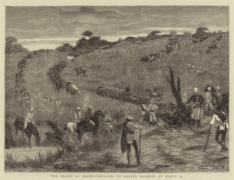 O alívio de Ekowe, desmembrando Laager, manhã de 30 de março de John Charles Dollman