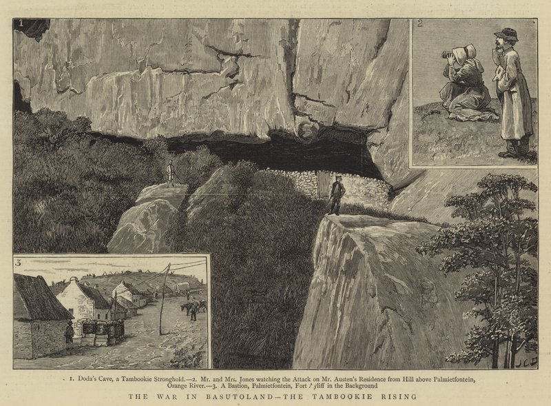 A guerra em Basutoland, o Tambookie Rising de John Charles Dollman