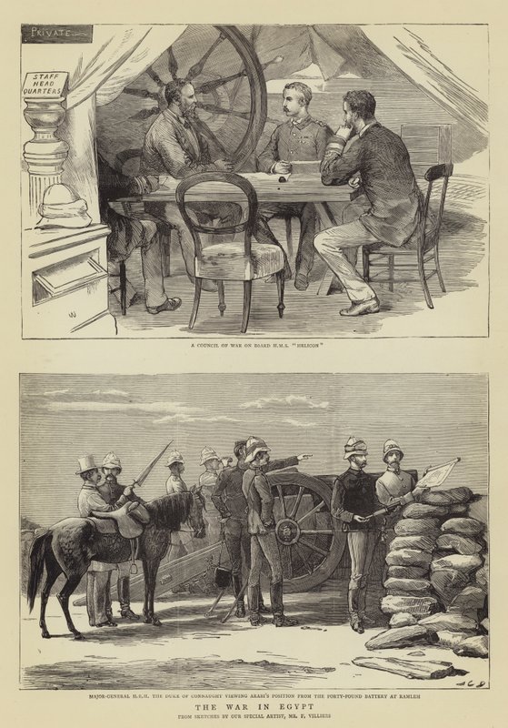 A guerra no Egito de John Charles Dollman