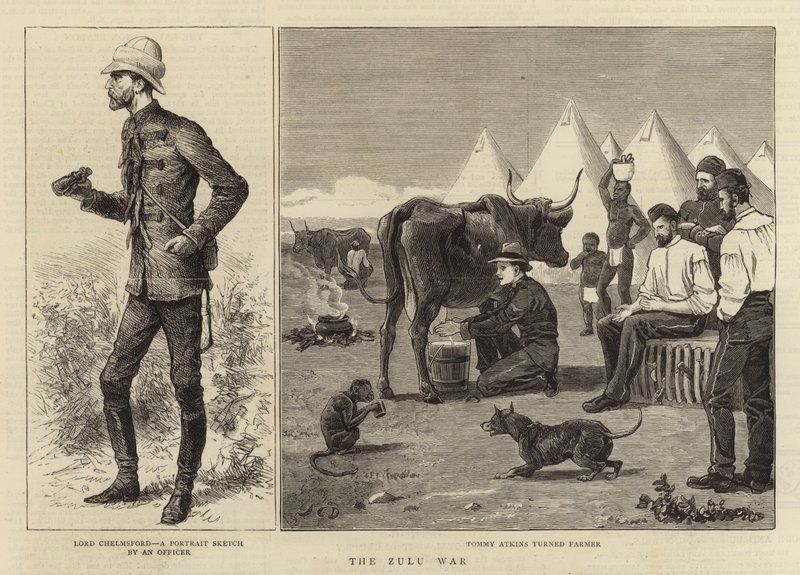A guerra zulu de John Charles Dollman