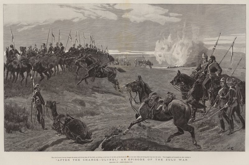 Após o ataque, Ulundi, um episódio da guerra Zulu de John Charlton