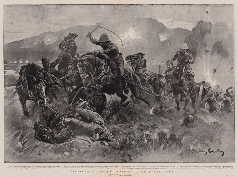 Desastre !, um esforço galante para salvar as armas de John Charlton