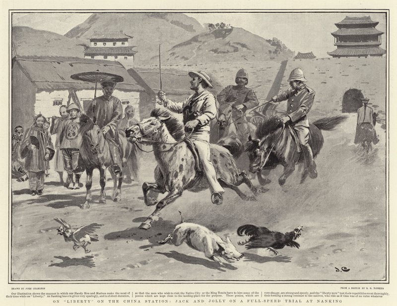 Na Liberty na China Station, Jack e Jolly em um julgamento de alta velocidade em Nanking de John Charlton