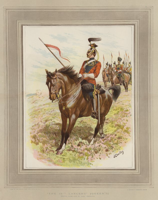 Os 16º lanceiros, (da rainha) (cromolito) de John Charlton