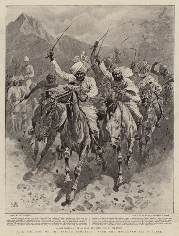 A luta na fronteira indiana, com a força de campo de Malakand de John Charlton