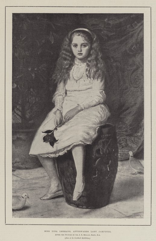 Miss Nina Lehmann, depois Lady Campbell de John Everett Millais