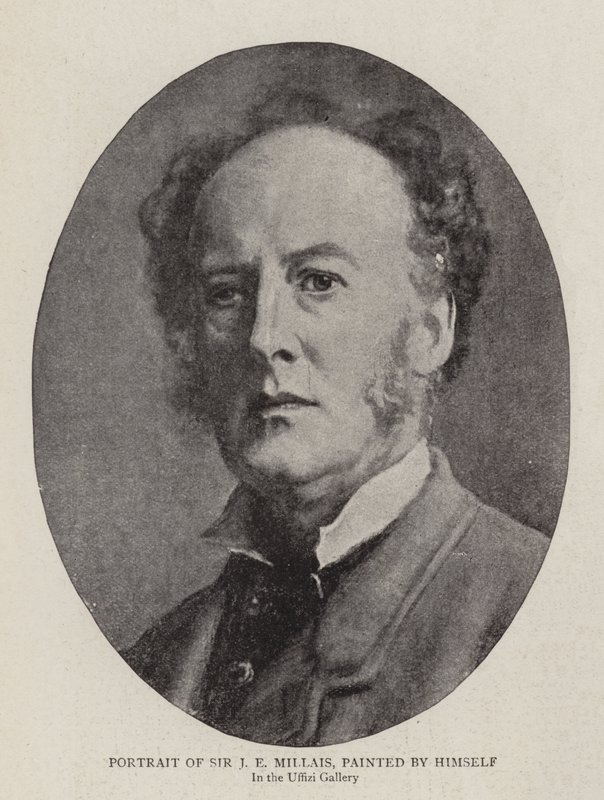 Retrato de Sir JE Millais, pintado por ele mesmo de John Everett Millais