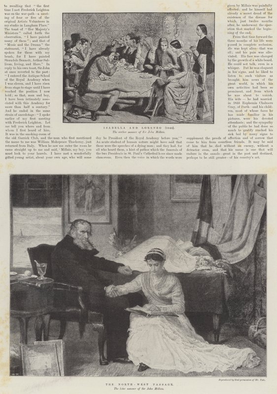 O falecido Sir John Everett Millais de John Everett Millais