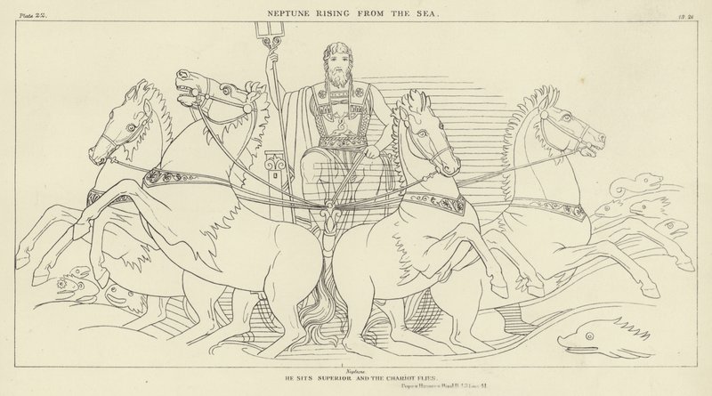 Netuno subindo do mar de John Flaxman