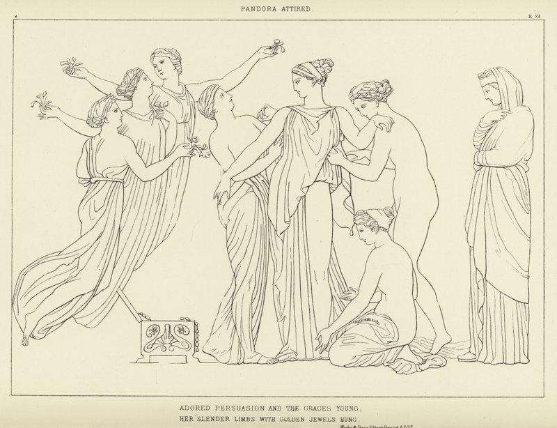 Pandora attired de John Flaxman