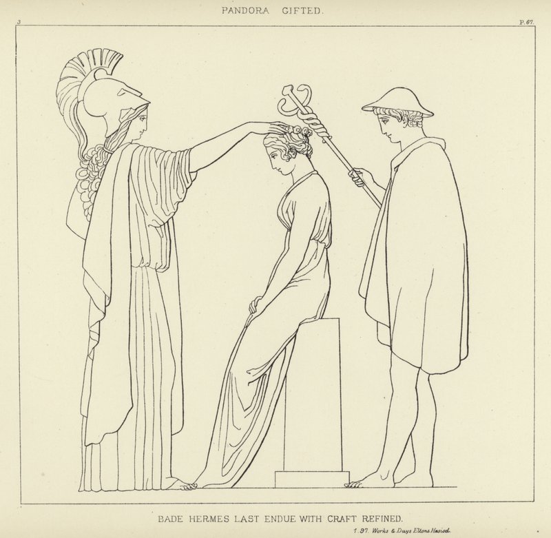 Pandora Gifted de John Flaxman