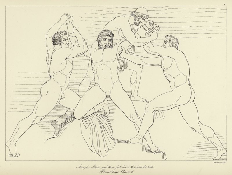 Prometheus Acorrentado de John Flaxman