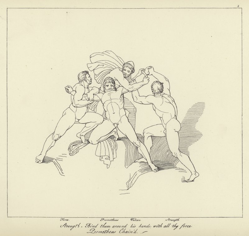 Prometheus Acorrentado de John Flaxman