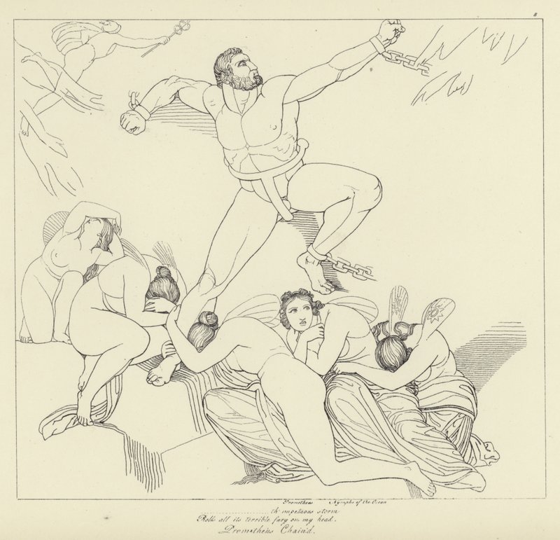 Prometheus Acorrentado de John Flaxman
