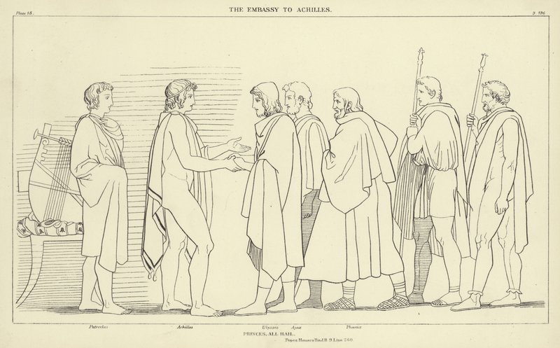A Embaixada para Aquiles de John Flaxman