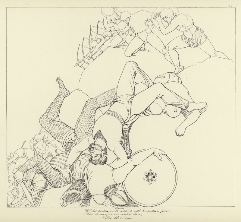 Os persas de John Flaxman