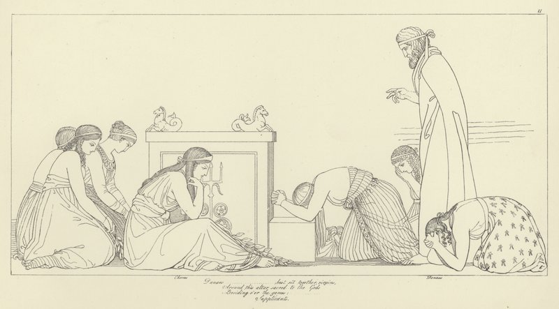 Os suplicantes de John Flaxman