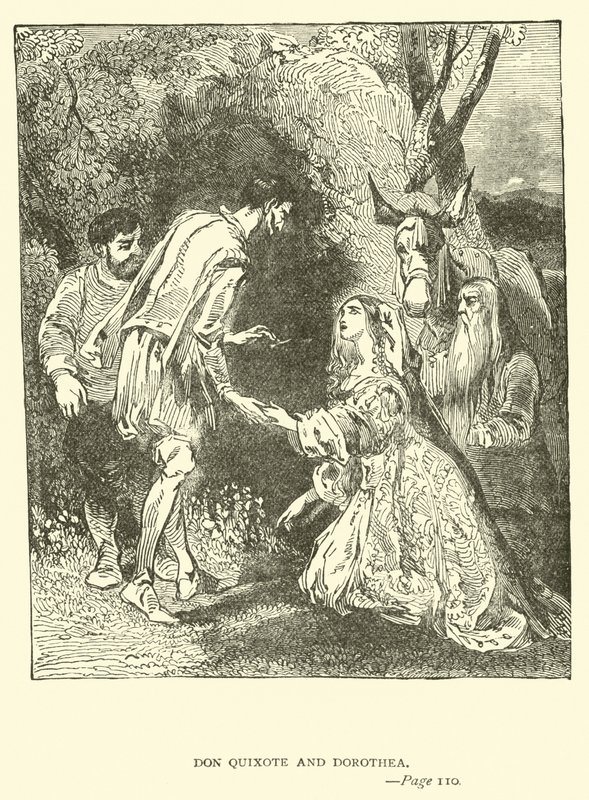 Dom Quixote e Dorothea de John Gilbert