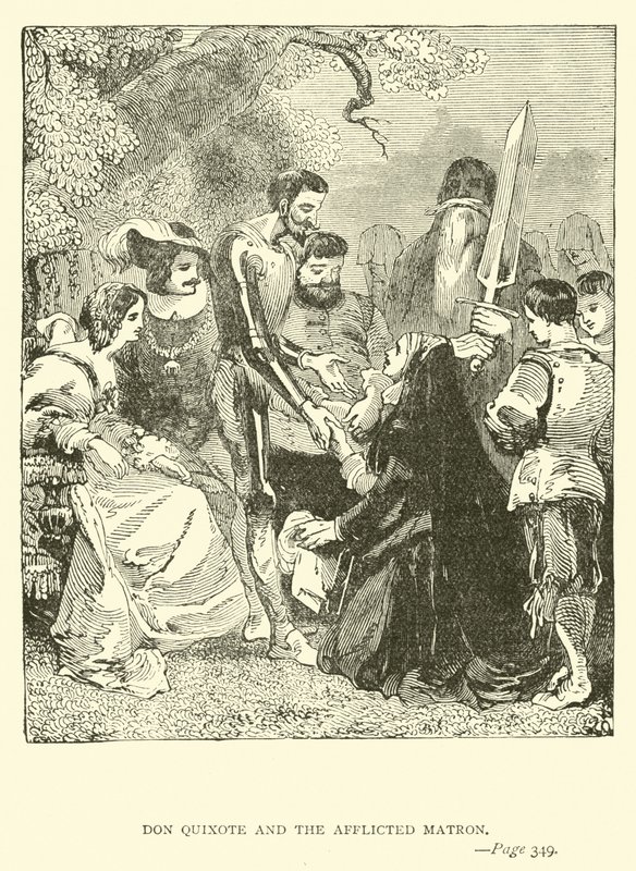 Dom Quixote e a Matrona Afligida de John Gilbert