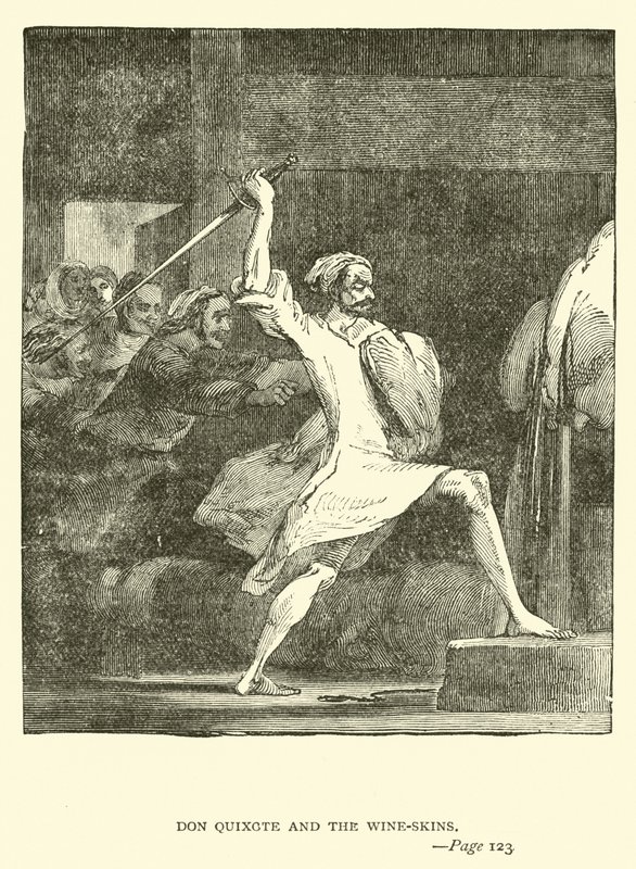 Dom Quixote e as peles de vinho de John Gilbert