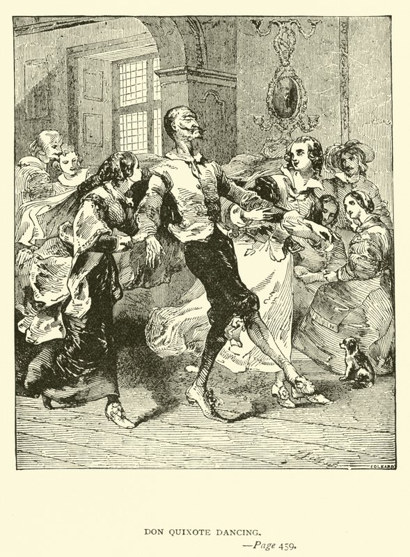 Don Quixote dançando de John Gilbert