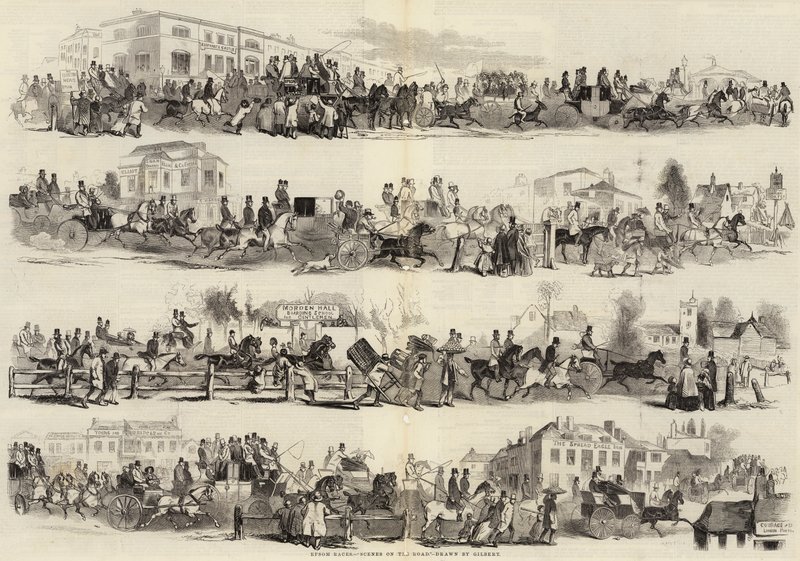 Corridas Epsom, Cenas na Estrada de John Gilbert