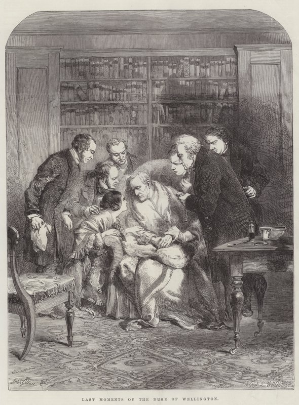 Últimos momentos do duque de Wellington de John Gilbert