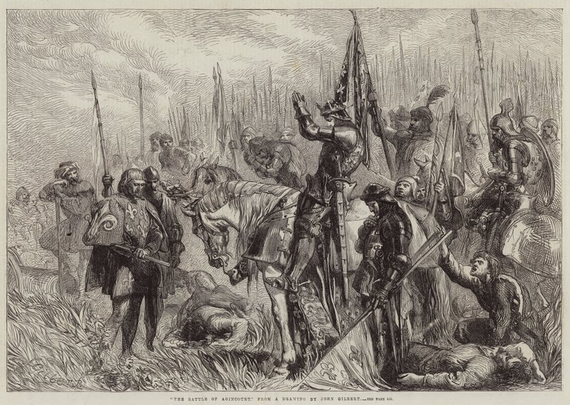 A batalha de Agincourt de John Gilbert