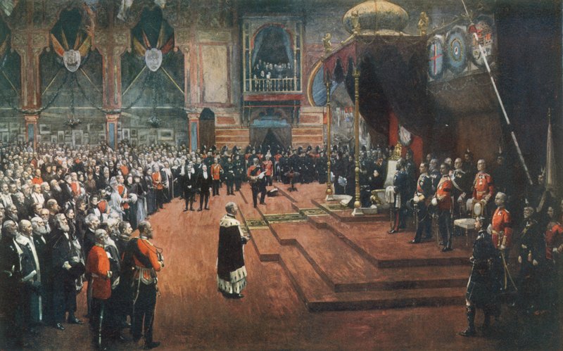 Visita de Estado da Rainha Vitória à Exposição Internacional de Glasgow, 22 de agosto de 1888 de John Lavery